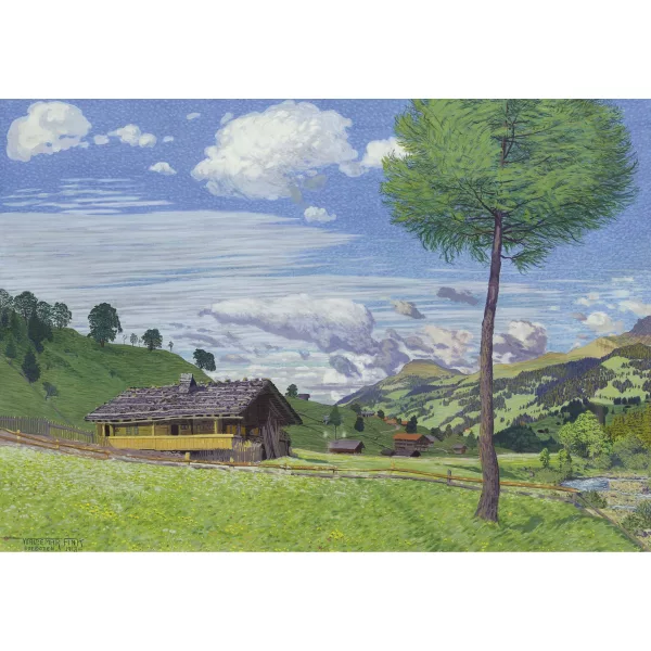 Waldemar Fink — Sommerlandschaft bei Adelboden.