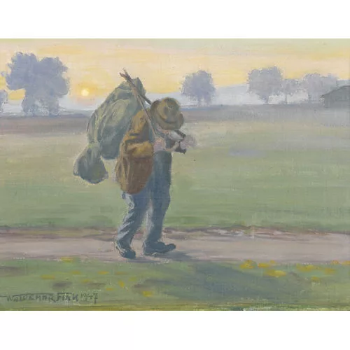 Waldemar Fink — Landschaft mit dem alten Gottfried Stäger.