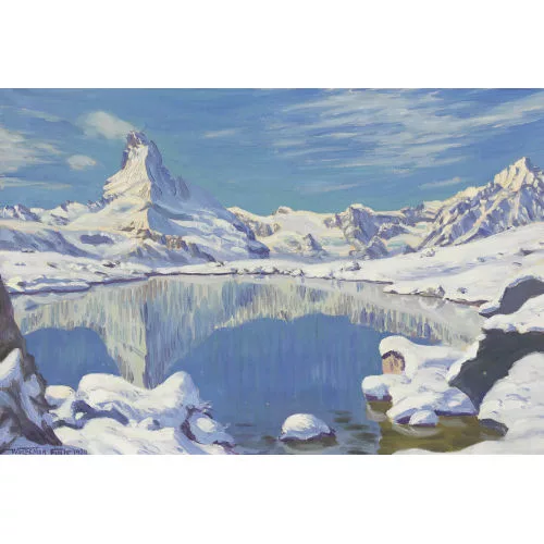 Waldemar Fink — "Erster Schnee am Stellisee".