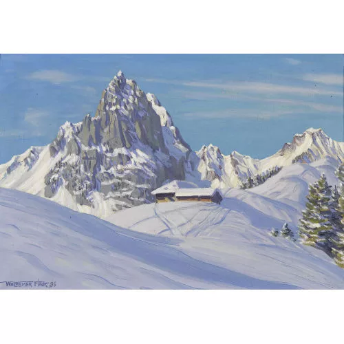 Waldemar Fink — Winterliche Berglandschaft.