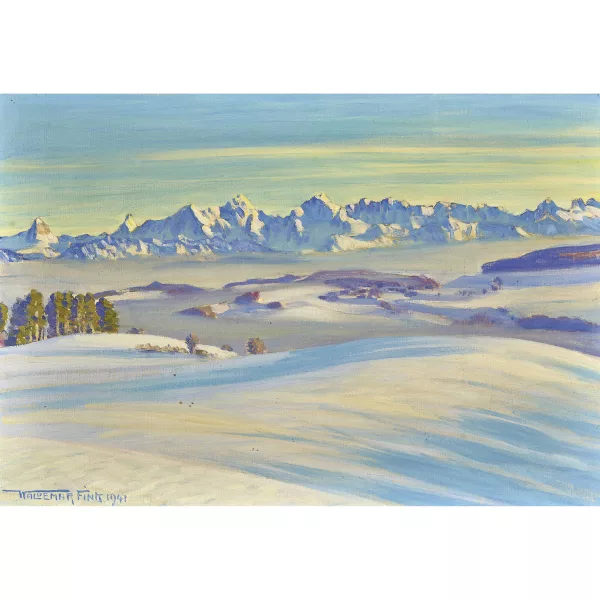 Waldemar Fink — "Wintersonne auf dem Gurten".