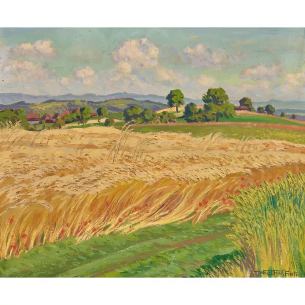 Waldemar Fink — "Getreidefeld bei Faoug".