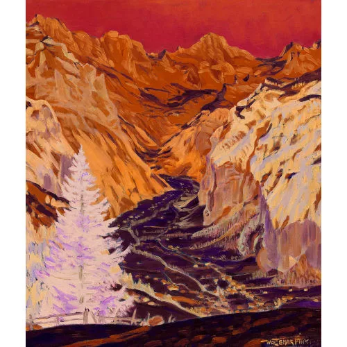 Waldemar Fink — "Märzsonne im Lauterbrunnental".