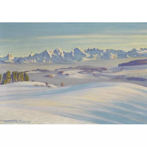 Waldemar Fink — "Wintersonne auf dem Gurten".