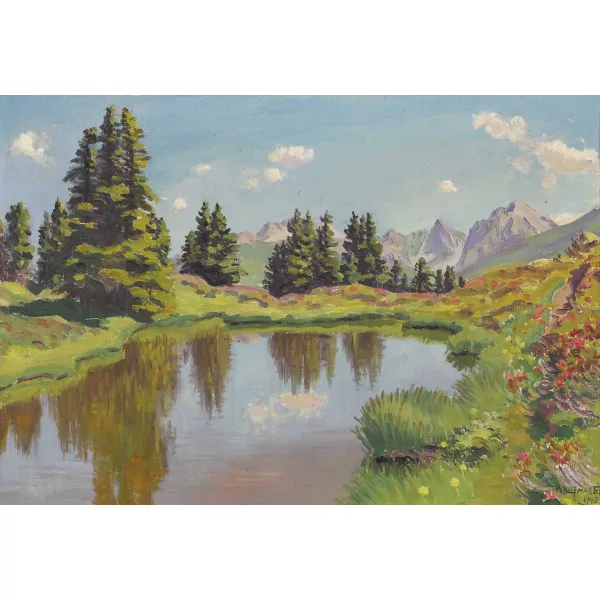 Waldemar Fink — Bergsee bei Arosa.