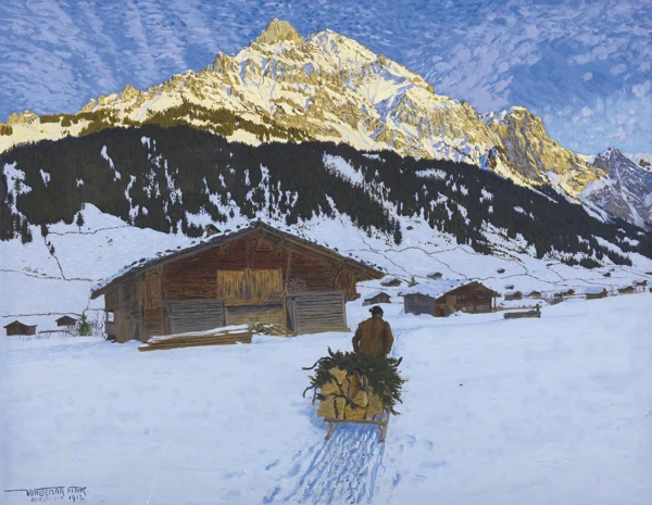 Waldemar Fink — MORGENSTIMMUNG (ADELBODEN), 1912MORNING ATMOSPHERE (ADELBODEN), 1912