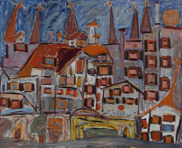 Walter Arnold Steffen — Häuserfront, 1972