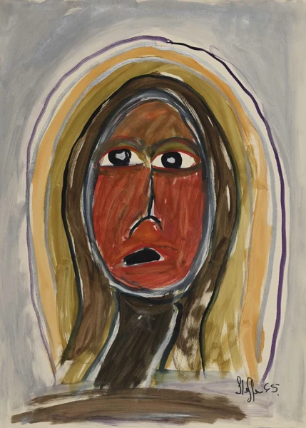 Walter Arnold Steffen — Ohne Titel (Frauenkopf), 1965