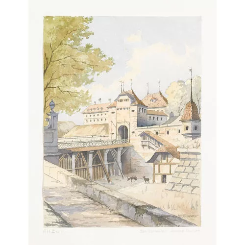 Walter Eggimann — Zwei alte Stadttore von Bern. Gegenstücke.