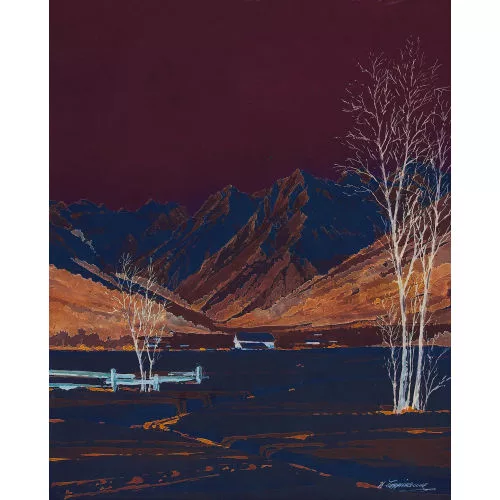 Walter Eggimann — Lichte Berglandschaft im Winter.