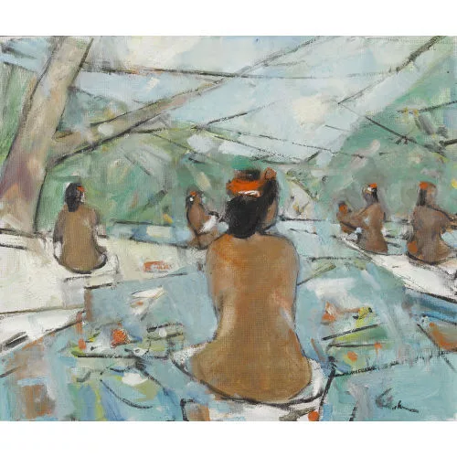 Walter Emil Müller — Frauen am Strand.