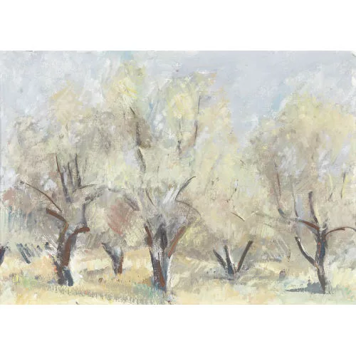Walter Emil Müller — Sommerliche Landschaft mit Bäumen.