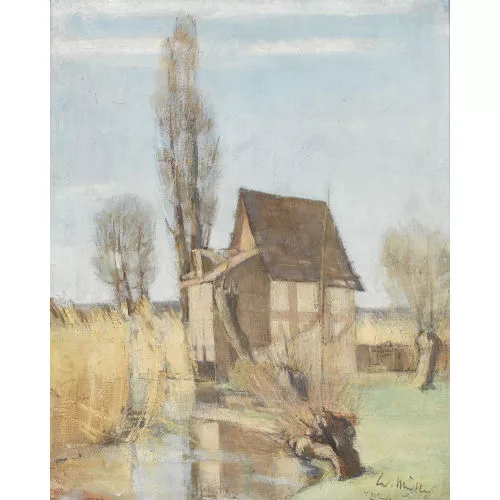 Walter Emil Müller — Bachpartie mit Haus.