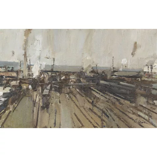 Walter Emil Müller — Zürcher Bahnhofspartie.