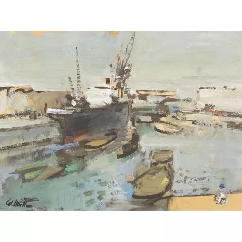 Walter Emil Müller — Hafenpartie.