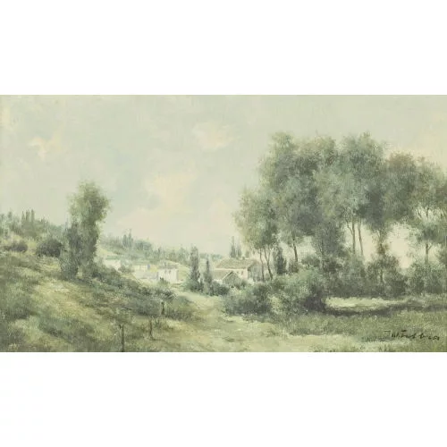 Walter Feller-Brand — "Landschaft bei Lédenon (Provence)".