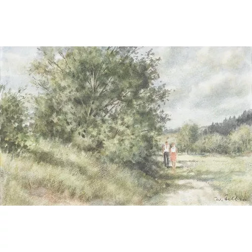 Walter Feller-Brand — Paar beim Spaziergang.