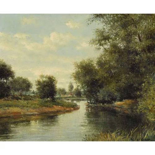 Walter Feller-Brand — Flusslandschaft.