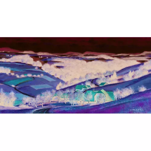 Walter Feller-Brand — Bernbieter Landschaft im Vorfrühling.