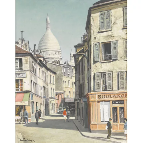 Walter Feller-Brand — Montmartre mit Sacré-Coeur.