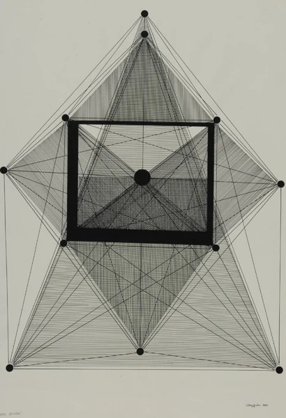 Walter Grab — Gedrängtes Zeichen, 1955