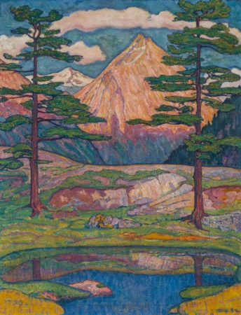 Engadiner Berglandschaft, 1909