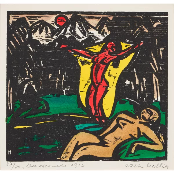 Walter Helbig — "Badende".