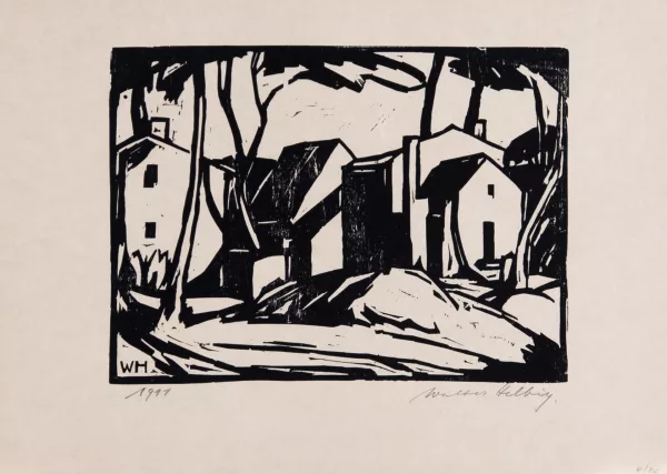 Walter Helbig — Dorf im Tessin, 1911