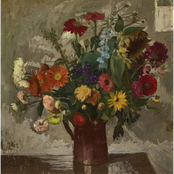 Walter Hofer — Blumenstrauss in Henkelkrug.