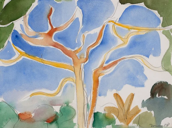 Walter Jonas — Baum in der Sonne, 1958
