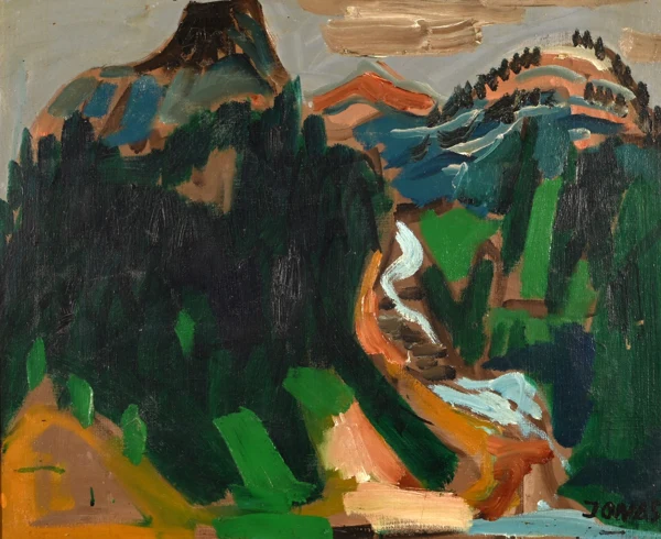 Walter Jonas — Engadiner Landschaft, Val S-charl, 1964