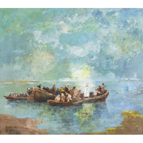 Walter Krebs — Jesus auf dem See Genezareth.