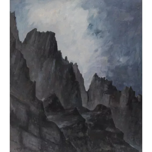 Walter Krebs — Felsige Gebirgspartie.