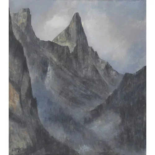 Walter Krebs — Gantrisch-Gebiet mit Gebirgspartie.