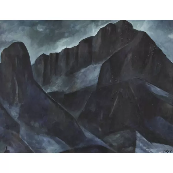 Nächtliche Berglandschaft