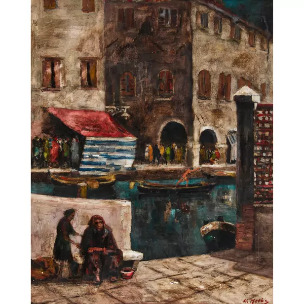 Venezianische Kanalpartie