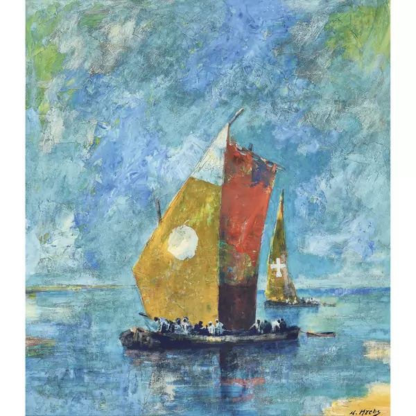 Segelboote auf dem Nil