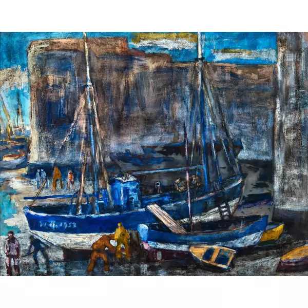 Fischerboote im Hafen