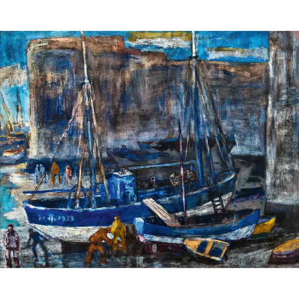 Fischerboote im Hafen