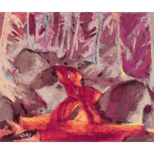 Walter Krebs — Reissender Bach im Wald.