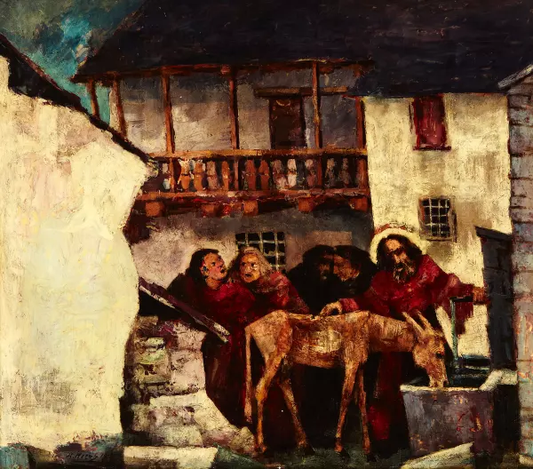 Belebter Vorhof