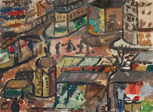 WALTER KURT WIEMKEN — Strasse in Paris. Um 1926. — Koller Auktionen