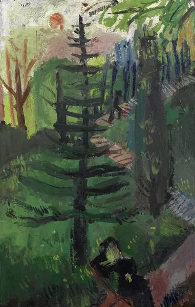 WALTER KURT WIEMKEN — Parklandschaft in Paris. Um 1928. — Koller Auktionen