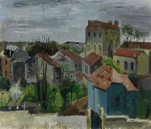 WALTER KURT WIEMKEN — Pariser Vorort im Frühling. Um 1928. — Koller Auktionen