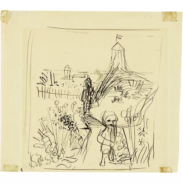 Walter Kurt Wiemken — Landschaft mit Zwerg — Galerie Kornfeld