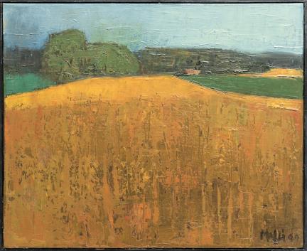 Walter Mafli (-1915), "Paysage près du lac de Brét".