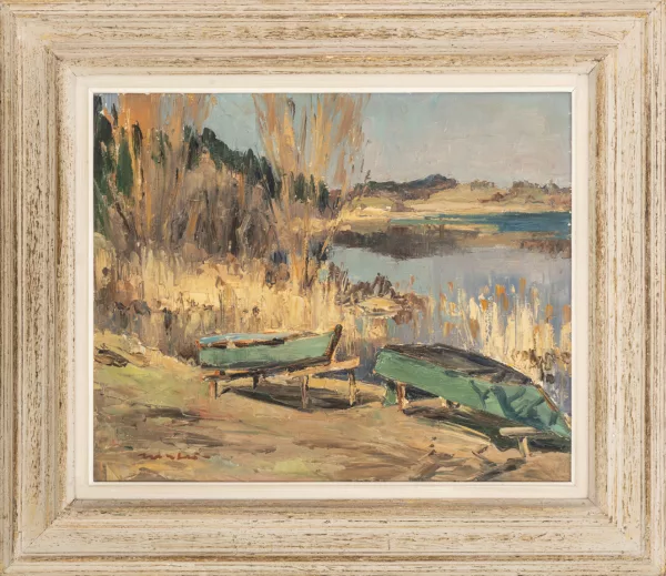 Walter Mafli — Walter MAFLI (1915-2017) "Lac de Bret 1"
