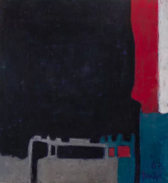 Walter MAFLI (1915-2017), 'Composition', pastel sur papier — DognyAuction