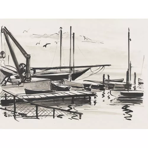 Walter Mafli — Am Hafen.