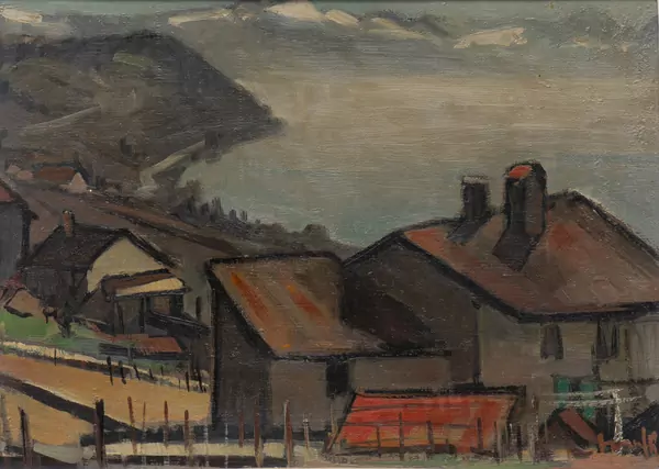 Walter MAFLI (1915-2017), 'Cheseau', huile — DognyAuction